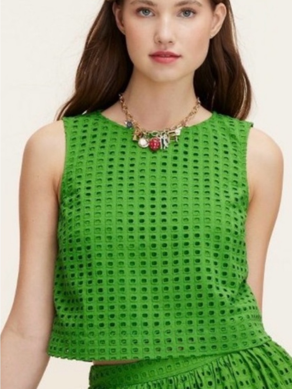 kate spade Green Eyelet Skirt